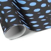 Blaue Schwarzpunkt-Papierverpackung Geschenk Geschenkpapier (Rolleneckpunkt)