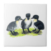 Blaue schwedische Entlein Fliese (Vorderseite)