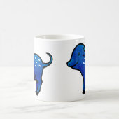 Blaue Schwein-Tassen-niedliche Kaffeetasse (Mittel)