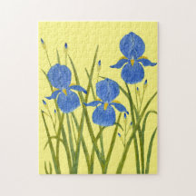Blaue Schwertlilien-Jigsaw-Puzzle