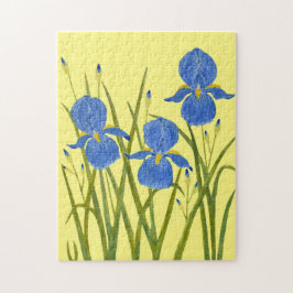 Blaue Schwertlilien-Jigsaw-Puzzle Puzzle