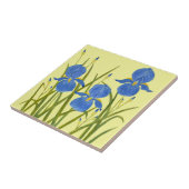 Blaue Schwertlilien-Keramikfliese Fliese (Seite)