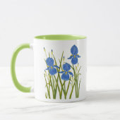 Blaue Schwertlilien-Kombitasse Tasse (Links)
