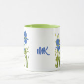 Blaue Schwertlilien-Kombitasse Tasse (Zentrum)