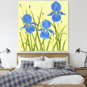 Blaue Schwertlilien Leinwanddruck (Insitu (Schlafzimmer))