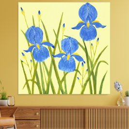 Blaue Schwertlilien Leinwanddruck