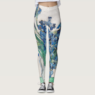 Blaue Schwertlilien von Vincent Van Gogh Fine Art Leggings