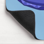 Blaue Schwimmen-Kopffüßer Mousepad (Ecke)