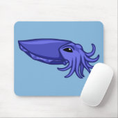 Blaue Schwimmen-Kopffüßer Mousepad (Mit Mouse)