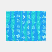 Blaue See Fleecedecke (Vorderseite (Horizontal))