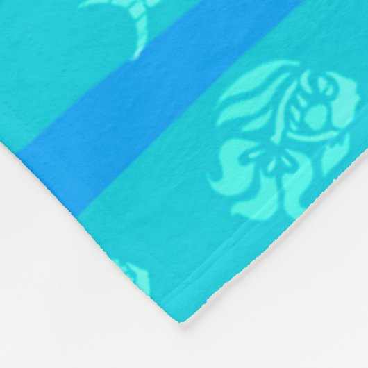 Blaue See Fleecedecke (Ecke)