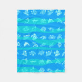 Blaue See Fleecedecke (Vorderseite)