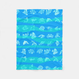 Blaue See Fleecedecke