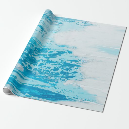 Blaue See Geschenkpapier (Ungerollt)