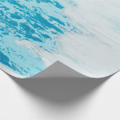 Blaue See Geschenkpapier (Ecke)
