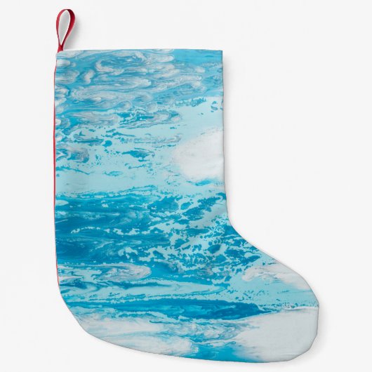 Blaue See Kleiner Weihnachtsstrumpf (Vorderseite)