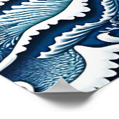 Blaue See Poster (Ecke)