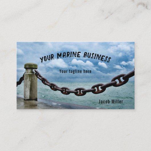 Blaue See Visitenkarte (Vorderseite)