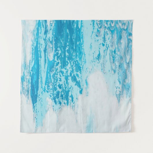 Blaue See Wandteppich (Vorderseite (Horizontal))