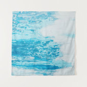 Blaue See Wandteppich (Vorderseite)