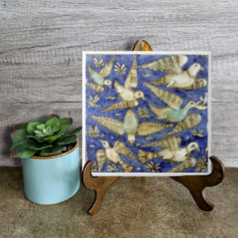 Blaue Seebarbe Möwe Pelikane Seagull Fliese