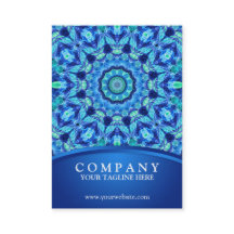 Blaue Seejuwel-Mandala