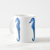 Blaue Seepferd Kaffeetasse (Vorderseite Links)
