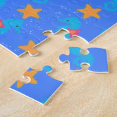 Blaue Seepferde und Starfish Muster Puzzle (Seite)