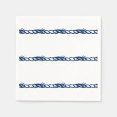 Blaue Seeseil-Muster Party Napki Serviette (Vorderseite)