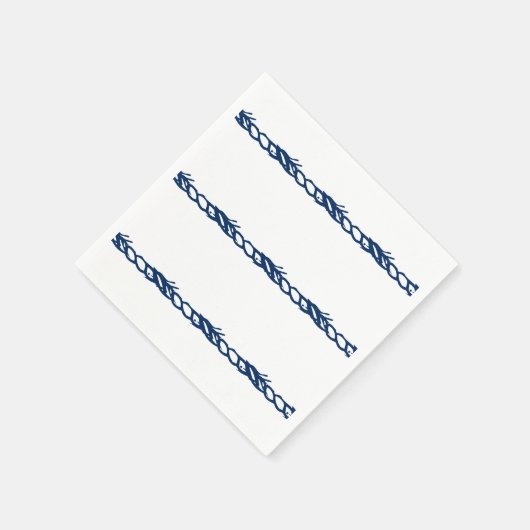 Blaue Seeseil-Muster Party Napki Serviette (Ecke)