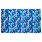 Blaue Seetang Küstenlinie Textile Muster Stoff (Fat Quarter (45,7 x 55,9 cm))