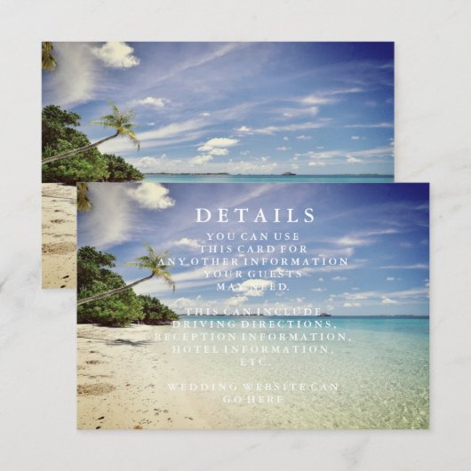 Blaue Seewellen-und Begleitkarte (Vorne/Hinten)