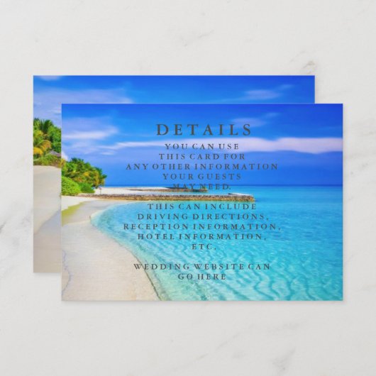 Blaue Seewellen-und Begleitkarte (Vorne/Hinten)