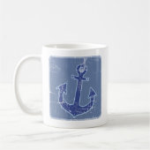 Blaue Segel Kaffeetasse (Links)
