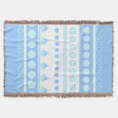 Blaue Segelboote und Kreis-Reihen Decke (Vorderseite)