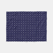 Blaue Segelboote und Muster für Anker Fleecedecke (Vorderseite (Horizontal))