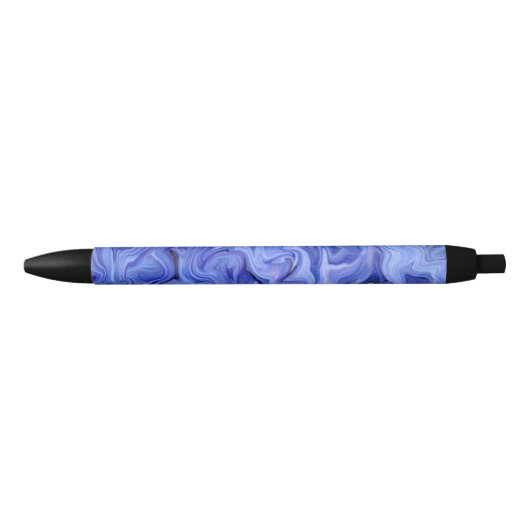 Blaue Seide abstrakt Kugelschreiber (Vorderseite)