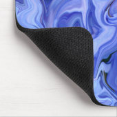 Blaue Seide abstrakt Mousepad (Ecke)