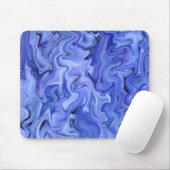 Blaue Seide abstrakt Mousepad (Mit Mouse)