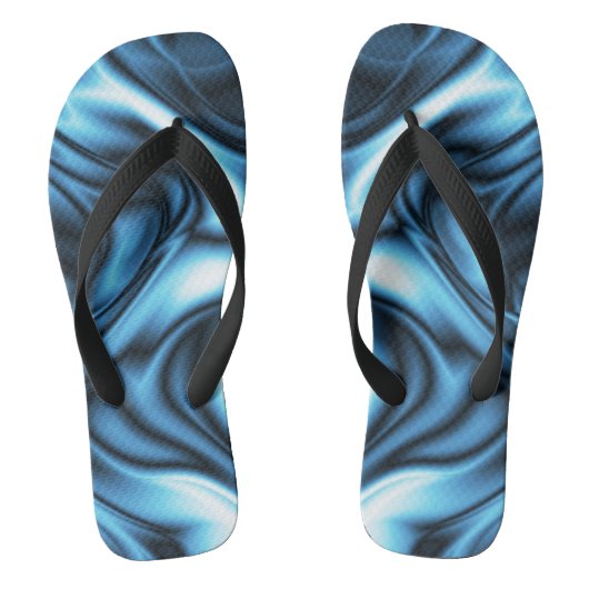 Blaue Seide Badesandalen (Fußbett)