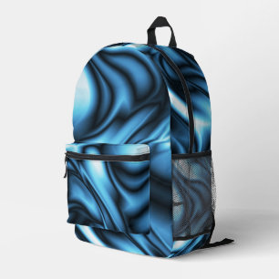 Blaue Seide Bedruckter Rucksack