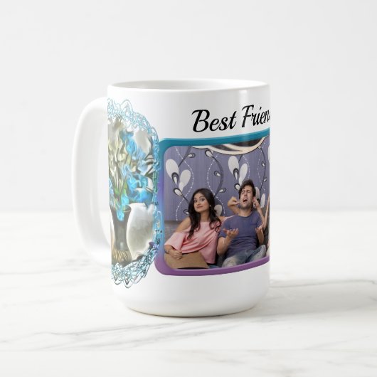 Blaue Seide - Blume 2190 Kaffeetasse (Vorderseite Links)