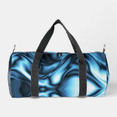 Blaue Seide Duffle Bag (Rückseite)