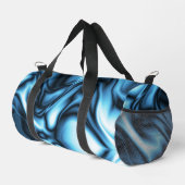 Blaue Seide Duffle Bag (Rechte Ecke)