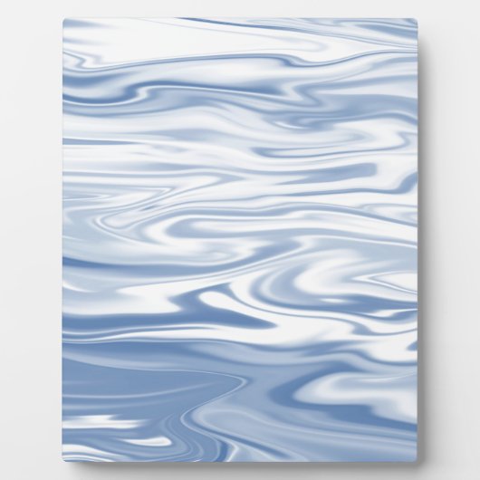Blaue Seide Fotoplatte (Vorderseite)