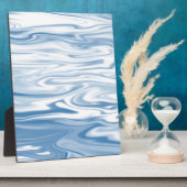 Blaue Seide Fotoplatte (Seite)