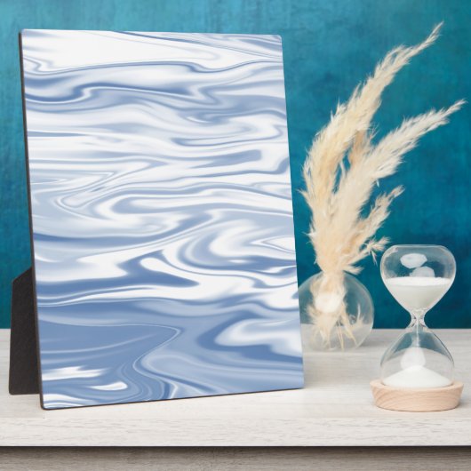 Blaue Seide Fotoplatte (Seite)