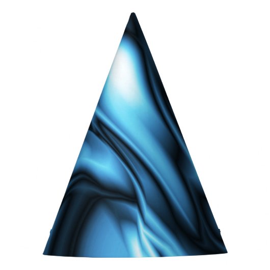 Blaue Seide Partyhütchen (Vorderseite)