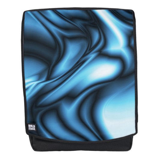 Blaue Seide Rucksack (Vorderseite)