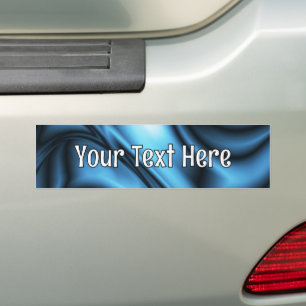 Blaue Seidenwelle Autoaufkleber